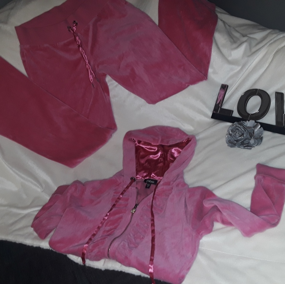 A 2 piece pant and sweater duo